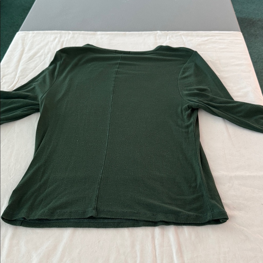 nuuds Evergreen Long Sleeve Slink Rib Top - Picture 4 of 4